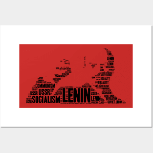 Lenin word cloud Posters and Art